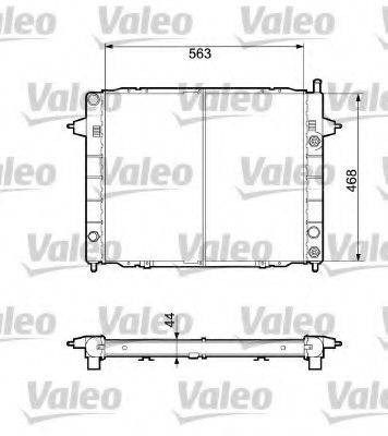 VALEO 732432 Радіатор, охолодження двигуна