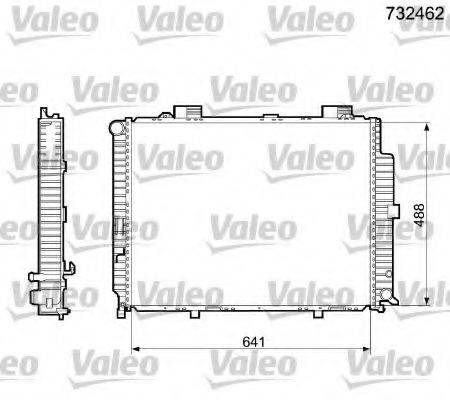 VALEO 732462 Радіатор, охолодження двигуна