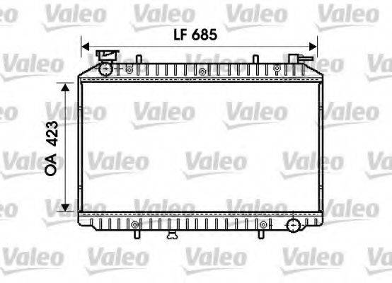 VALEO 732484 Радіатор, охолодження двигуна