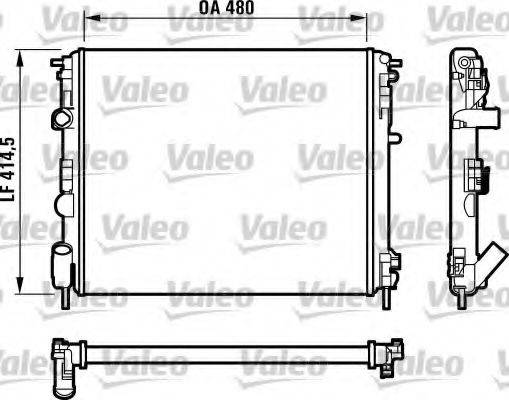 VALEO 732523 Радіатор, охолодження двигуна