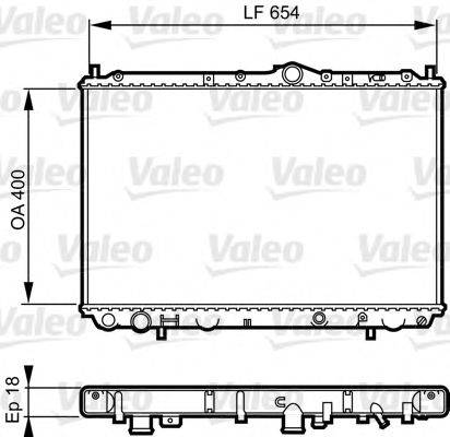 VALEO 732524 Радіатор, охолодження двигуна