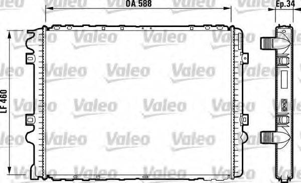 VALEO 732569 Радіатор, охолодження двигуна