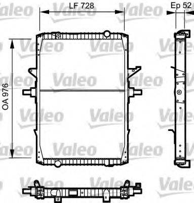 VALEO 732572 Радіатор, охолодження двигуна