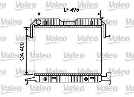 VALEO 732703 Радіатор, охолодження двигуна