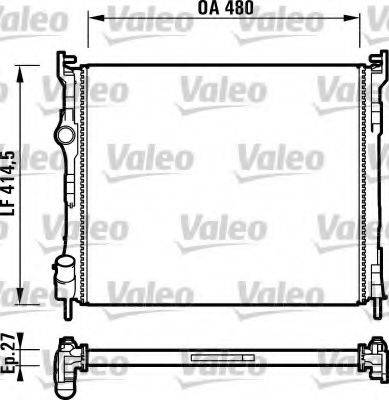 VALEO 732737 Радіатор, охолодження двигуна