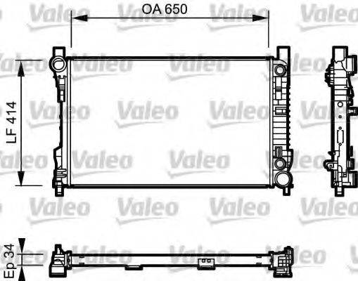 VALEO 732743 Радіатор, охолодження двигуна