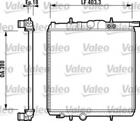 VALEO 732885 Радіатор, охолодження двигуна