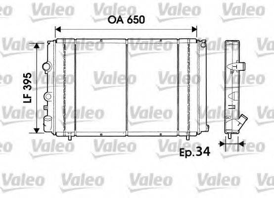 VALEO 732940 Радіатор, охолодження двигуна