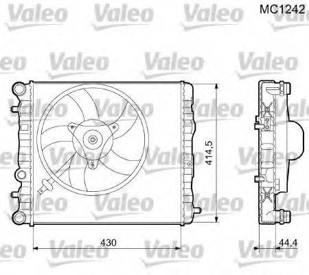 VALEO 733062 Радіатор, охолодження двигуна