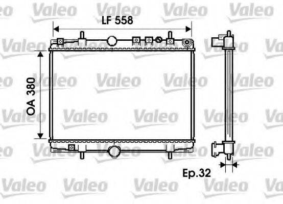 VALEO 734281 Радіатор, охолодження двигуна