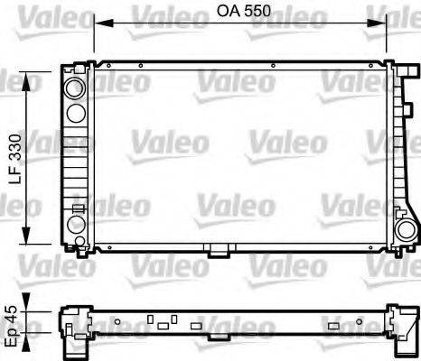 VALEO 734289 Радіатор, охолодження двигуна