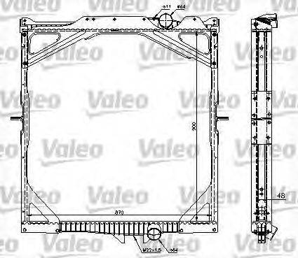 VALEO 734298 Радіатор, охолодження двигуна