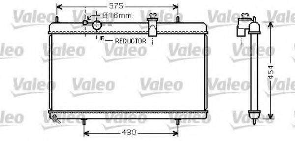 VALEO 734452 Радіатор, охолодження двигуна