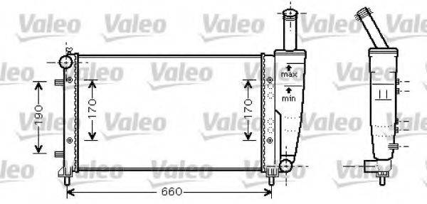 VALEO 734457 Радіатор, охолодження двигуна