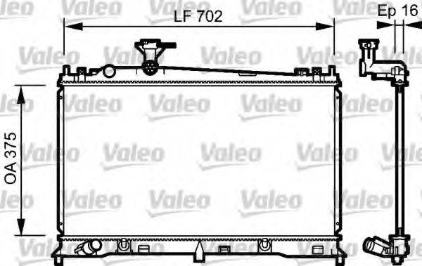 VALEO 734483 Радіатор, охолодження двигуна