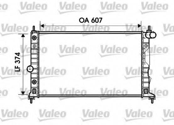 VALEO 734831 Радіатор, охолодження двигуна