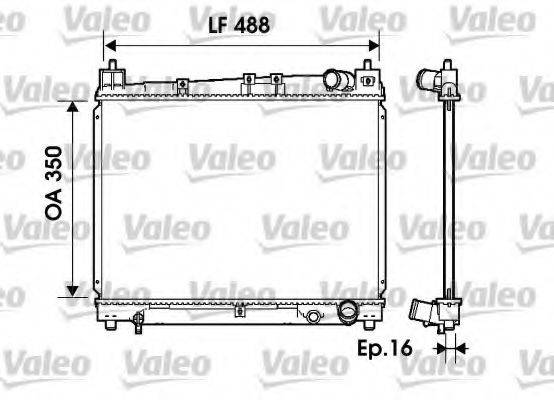 VALEO 734840 Радіатор, охолодження двигуна