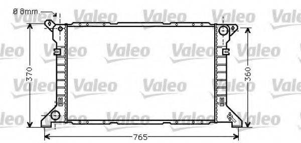 VALEO 734862 Радіатор, охолодження двигуна