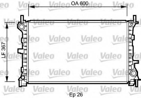 VALEO 735046 Радіатор, охолодження двигуна