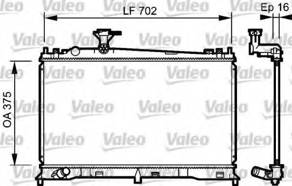 VALEO 735053 Радіатор, охолодження двигуна