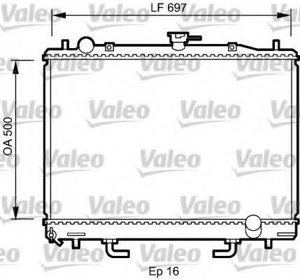 VALEO 735059 Радіатор, охолодження двигуна