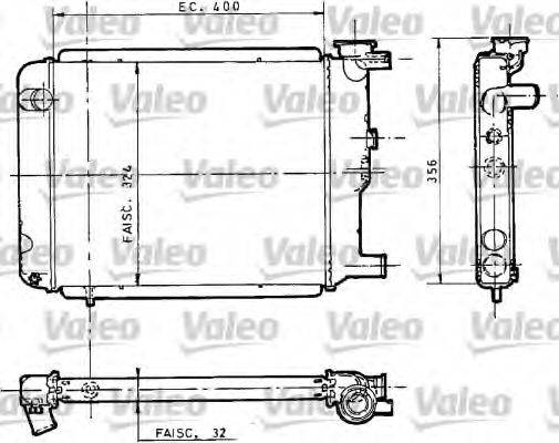 VALEO 810946 Радіатор, охолодження двигуна