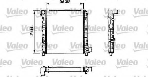 VALEO 811383 Радіатор, охолодження двигуна