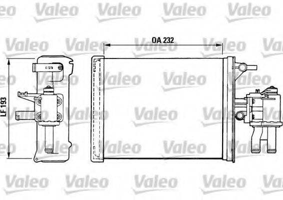 VALEO 812024 Теплообмінник, опалення салону