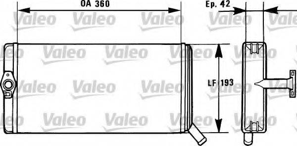 VALEO 812026 Теплообмінник, опалення салону