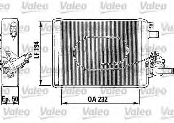 VALEO 812046 Теплообмінник, опалення салону