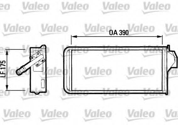 VALEO 812075 Теплообмінник, опалення салону