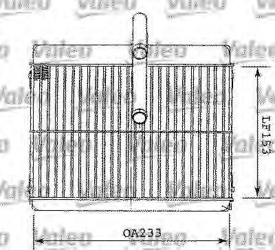 VALEO 812078 Теплообмінник, опалення салону