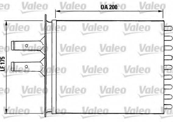 VALEO 812081 Теплообмінник, опалення салону