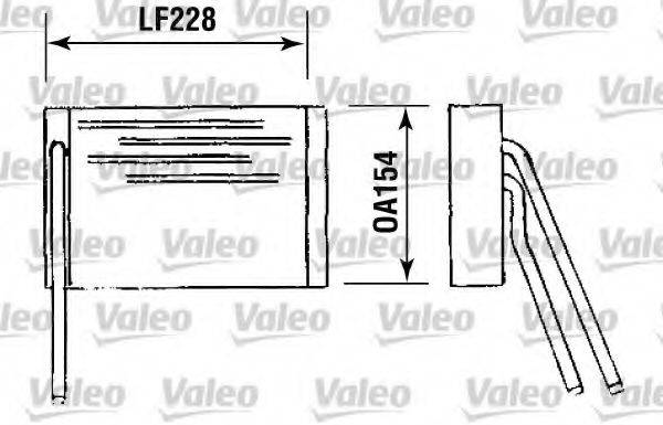 VALEO 812090 Теплообмінник, опалення салону