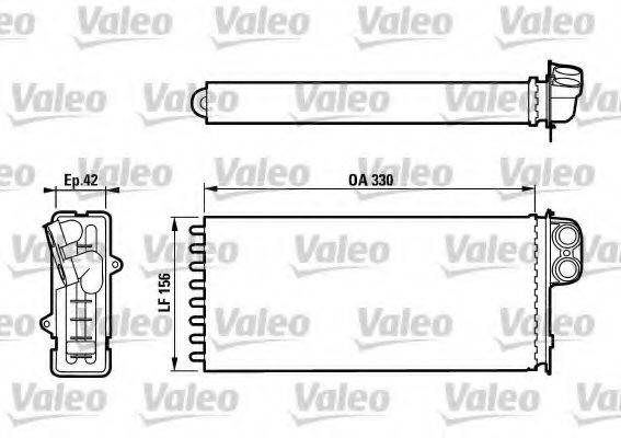 VALEO 812128 Теплообмінник, опалення салону