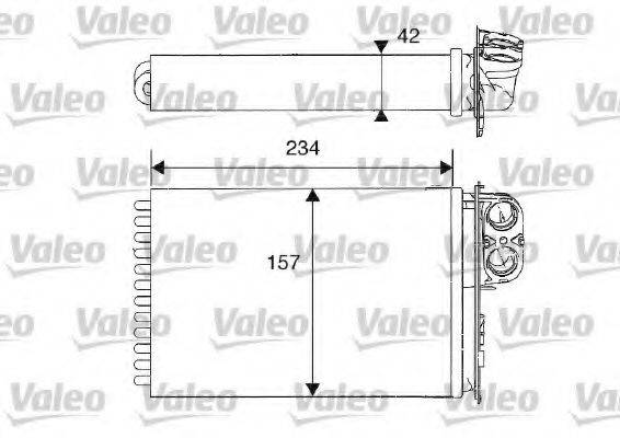 VALEO 812215 Теплообмінник, опалення салону