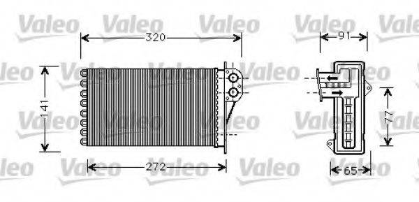 VALEO 812221 Теплообмінник, опалення салону