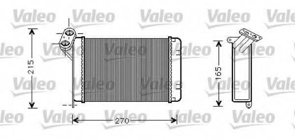 VALEO 812296 Теплообмінник, опалення салону