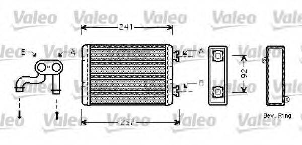 VALEO 812360 Теплообмінник, опалення салону