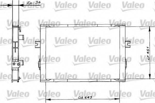 VALEO 816646 Радіатор, охолодження двигуна