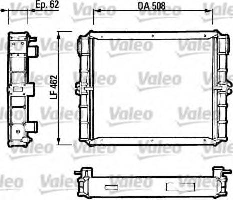 VALEO 816651 Радіатор, охолодження двигуна