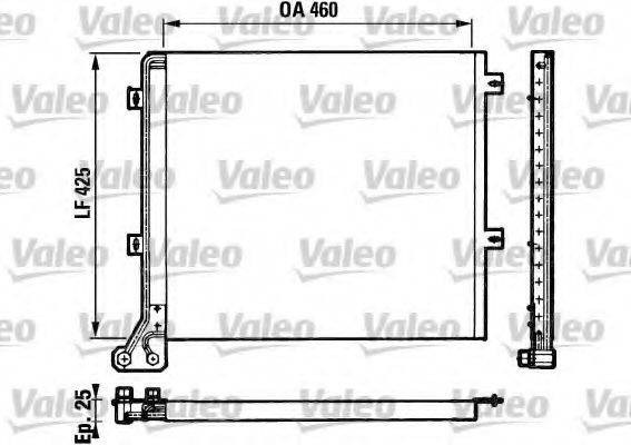 VALEO 816680 Конденсатор, кондиціонер