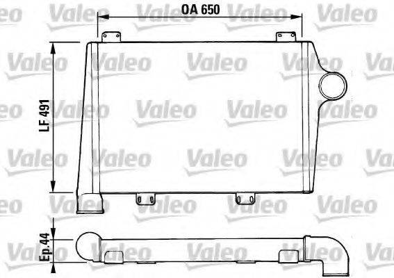 VALEO 816687 Інтеркулер