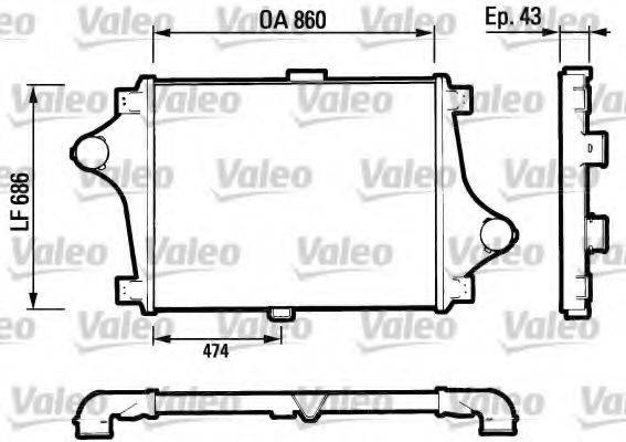 VALEO 816693 Інтеркулер