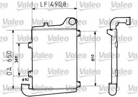 VALEO 816729 Інтеркулер