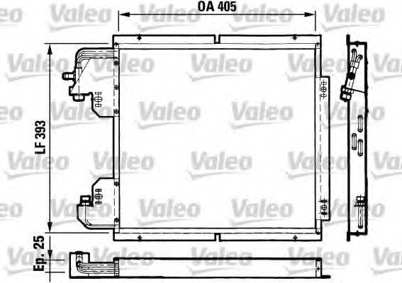 VALEO 816782 Конденсатор, кондиціонер