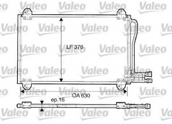 VALEO 816891 Конденсатор, кондиціонер