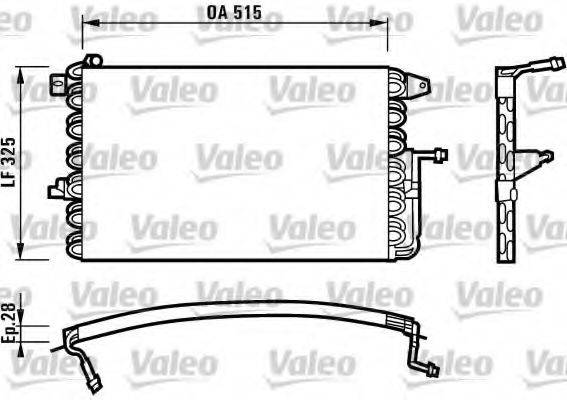 VALEO 816897 Конденсатор, кондиціонер