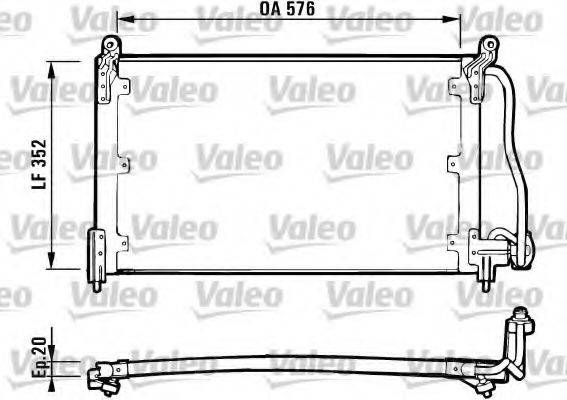 VALEO 816923 Конденсатор, кондиціонер