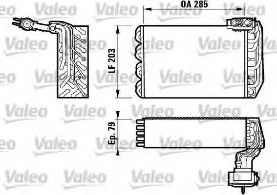 VALEO 817095 Випарник, кондиціонер